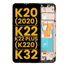LCD Assembly Without Frame For LG K20 (2020) / K22 / K22 Plus (K220) / K32 (Refurbished) (Black)
