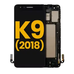 LCD Assembly With Frame For LG K9 (2018) (Refurbished) (Black)