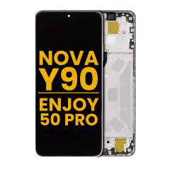 LCD Assembly With Frame For Huawei Nova Y90 / Enjoy 50 Pro (Refurbished) (Pearl White)