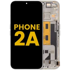 OLED Assembly With Frame For Nothing Phone (2a) (Refurbished) (White)