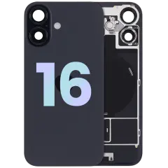 Cristal trasero con imán MagSafe, NFC y flex del flash para iPhone 16 (Original Service Pack)
