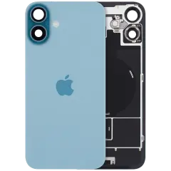 Back Glass w/ MagSafe Magnet & NFC & Flashlight Flex For iPhone 16 Plus (Genuine OEM) (US Version) (Teal)