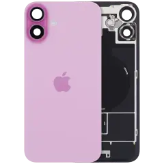 Back Glass w/ MagSafe Magnet & NFC & Flashlight Flex For iPhone 16 Plus (Genuine OEM) (Pink)