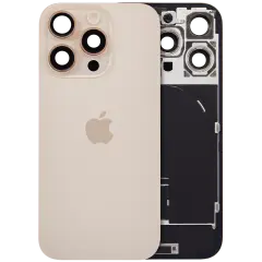 Back Glass w/ MagSafe Magnet & NFC & Flashlight Flex For IPhone 16 Pro (Genuine OEM) (Desert Titanium)