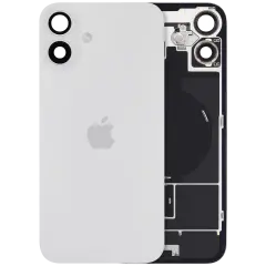 Back Glass w/ MagSafe Magnet & NFC & Flashlight Flex For iPhone 16 plus (Genuine OEM) (UK / EU Version) (White)