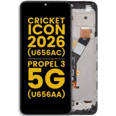 LCD Assembly With Frame For Cricket lcon (2026) (U656AC) / AT&T Propel 3 5G (U656AA) (Refurbished) (All Colors)