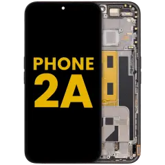 OLED Assembly With Frame For Nothing Phone (2a) (Refurbished) (Black)
