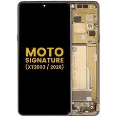 OLED Assembly With Frame For Motorola Moto Signature (XT2603/ 2026) (Refurbished) (Martini Olive)