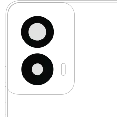 Back Camera Lens (Glass Only) With Adhesive For Motorola Moto Edge 2024 (XT2405 / 2024) (All Colors)