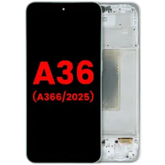 OLED Assembly With Frame For Samsung Galaxy A36 5G (A366 / 2025) (Aftermarket Plus) (Lime)