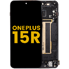 OLED Assembly With Frame For OnePlus 15R (Refurbished) (Charcoal Black)