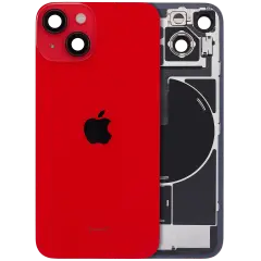 Back Glass w/ MagSafe Magnet & NFC & Flashlight Flex For iPhone 14 (Genuine OEM) (Red)