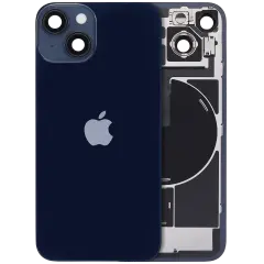 Back Glass w/ MagSafe Magnet & NFC & Flashlight Flex For iPhone 14 (Genuine OEM) (Midnight)