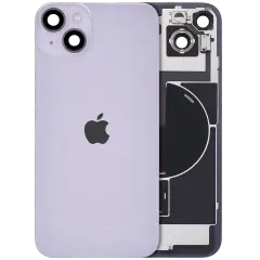 Back Glass w/ MagSafe Magnet & NFC & Flashlight Flex For iPhone 14 Plus (Genuine OEM) (Purple)