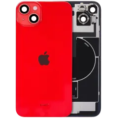 Back Glass w/ MagSafe Magnet & NFC & Flashlight Flex For iPhone 14 Plus (Genuine OEM) (Red)