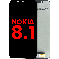 LCD Assembly without Frame For Nokia 8.1 (Aftermarket Plus)