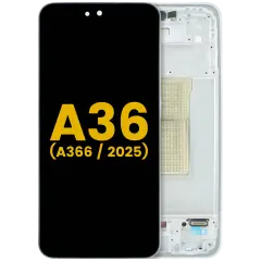 OLED Assembly With Frame For Samsung Galaxy A36 5G (A366 / 2025) (Refurbished) (White)