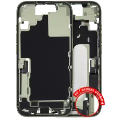 Mid-Frame Housing W/ Charging Port Flex & Small Parts For iPhone 17 (EU / Global Version) (Used OEM Pull: Grade C) (Sage)