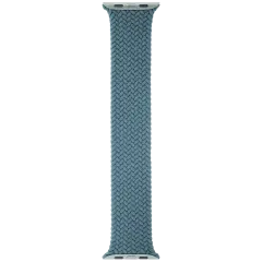 Apple Braided Solo Loop Band for Apple Watch 44MM / 45MM / 46MM / 49MM (Size 7, Medium) (OEM Brand New, Retail Packaging) (Lake Green)