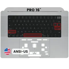 Top Case with Keyboard (ANSI US) For MacBook Pro 16" A2485 (2021) / A2780 (2023) (Space Gray)