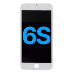LCD Assembly With Steel Plate For iPhone 6S (Aftermarket) (White)