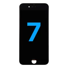 LCD Assembly With Steel Plate For iPhone 7 (Aftermarket) (Black)