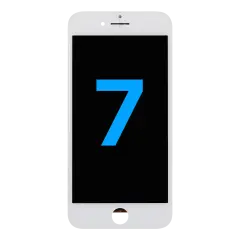 LCD Assembly With Steel Plate For iPhone 7 (Aftermarket: AQ7) (White)