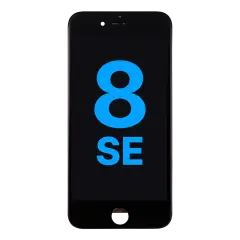 LCD Assembly With Steel Plate For iPhone 8 / SE (2020 / 2022) (Aftermarket) (Black)