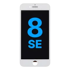 LCD Assembly With Steel Plate For iPhone 8 / SE (2020 / 2022) (Aftermarket) (White)