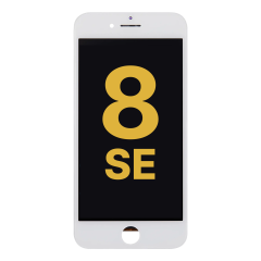 LCD Assembly With Steel Plate For iPhone 8 / SE (2020 / 2022) (Refurbished) (White)
