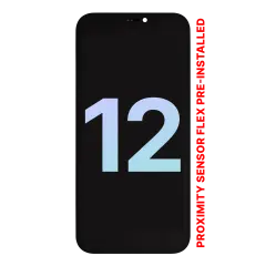 OLED Assembly With Proximity Sensor Flex Pre-Installed For iPhone 12 (Service Pack)
