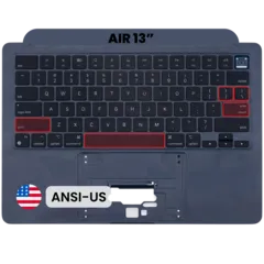 Top Case with Keyboard (ANSI US) For MacBook Air 13" A2681 (2022) (Genuine OEM) (Midnight)