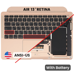 Top Case with Battery and Keyboard (ANSI US) For MacBook Air 13" A2337 (2020) (Gold)