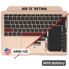 Top Case with Battery and Keyboard (ANSI US) For MacBook Air 13" A2337 (2020) (Used OEM Pull: Grade B/C) (Rose Gold)