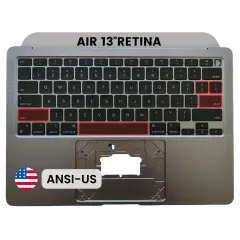 Top Case with Keyboard (ANSI US) For MacBook Air 13" A2337 (2020) (OEM New) (Space Gray)