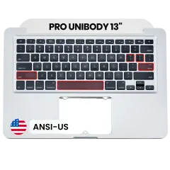 Top Case with Keyboard (ANSI US) For MacBook 13" A1278 (2009-2010) (Used OEM Pull: Grade A)