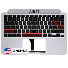 Top Case with Keyboard (ANSI US) For MacBook Air 11" A1370 (2011) (Used OEM Pull: Grade A)