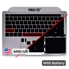 Top Case with Battery and Keyboard (ANSI US) For MacBook Pro 13" A2289 (2020) (Space Gray)