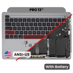 Top Case with Battery and Keyboard (ANSI US) For MacBook Pro 13" A2251 (2020) (Space Gray)