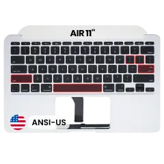 Top Case with Keyboard (ANSI US) For MacBook Air 11" A1465 (2013-2015) (OEM New)