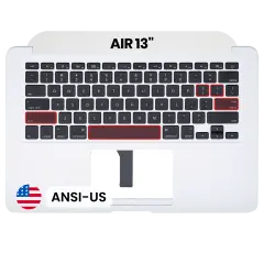 Top Case with Keyboard (ANSI US) For MacBook Air 13" A1466 (2012) (Used OEM Pull: Grade B/C)