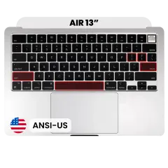 Top Case with Keyboard (ANSI US) For MacBook Air 13" A3240 (2025) (Genuine OEM) (Silver)