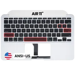 Top Case with Keyboard (ANSI US) For MacBook Air 11" A1465 (2013-2015) (Used OEM Pull: Grade B/C)