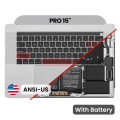 Top Case with Battery and Keyboard (ANSI US) For MacBook Pro 15" A1990 (2018-2019) (Space Gray)