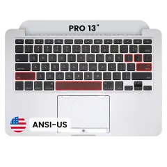 Top Case with Keyboard (ANSI US) For MacBook Pro 13" A1425 (2012-2013) (Used OEM Pull: Grade A)
