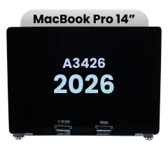 Complete LCD Display Assembly (Nano Texture) For MacBook Pro 14" A3426 (2026) (Genuine OEM) (Silver)