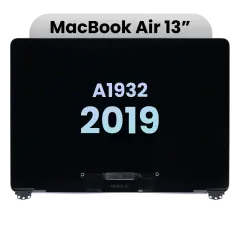 Complete LCD Display Assembly For MacBook Air 13" A1932 (2019) (Genuine OEM) (Silver)