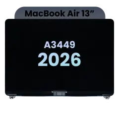 Complete LCD Display Assembly For MacBook Air 13" (A3449) (2026) (Genuine OEM) (Starlight)