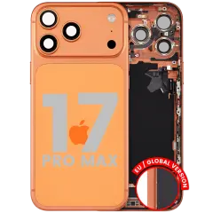 Back Housing With Charging Port Flex & Small Parts For iPhone 17 Pro Max (EU / Global Version) (Used OEM Pull: Grade A)