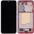 OLED Assembly With Frame For Samsung Galaxy S25 5G (US & International) (Refurbished) (Coral Red)